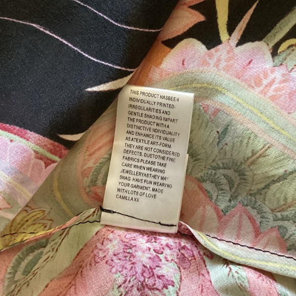 Camilla Short Wrap Tie Dress 🌙Lady Of The Moon🌙 Surplice or Front Tie NWOT - Picture 14 of 15